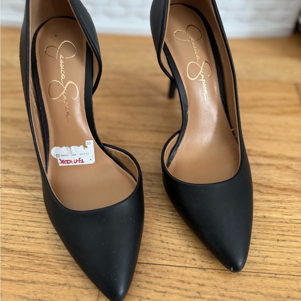 Jessica Simpson Black D'Orsay Heels